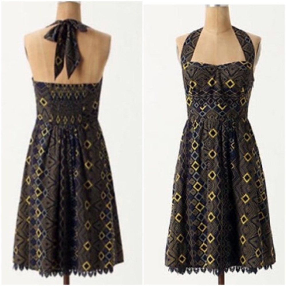 Anthropologie Edme & Esyllte Halter Dress